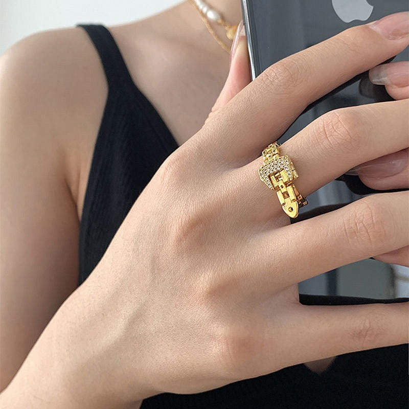 Fashion Design Temperament Female Personality Chain Rings