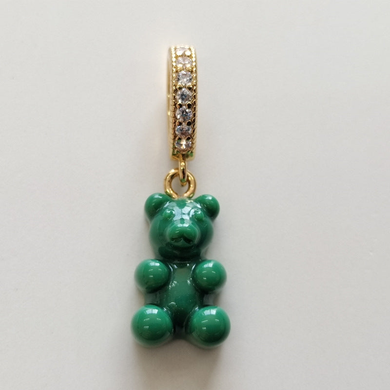 Women's Gummy Bear Versatile Candy Resin Personalized Pendants