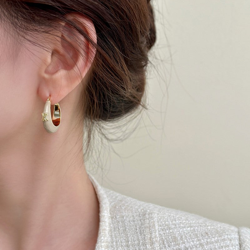 Women's Design High Sense Simple Graceful Letters Earrings