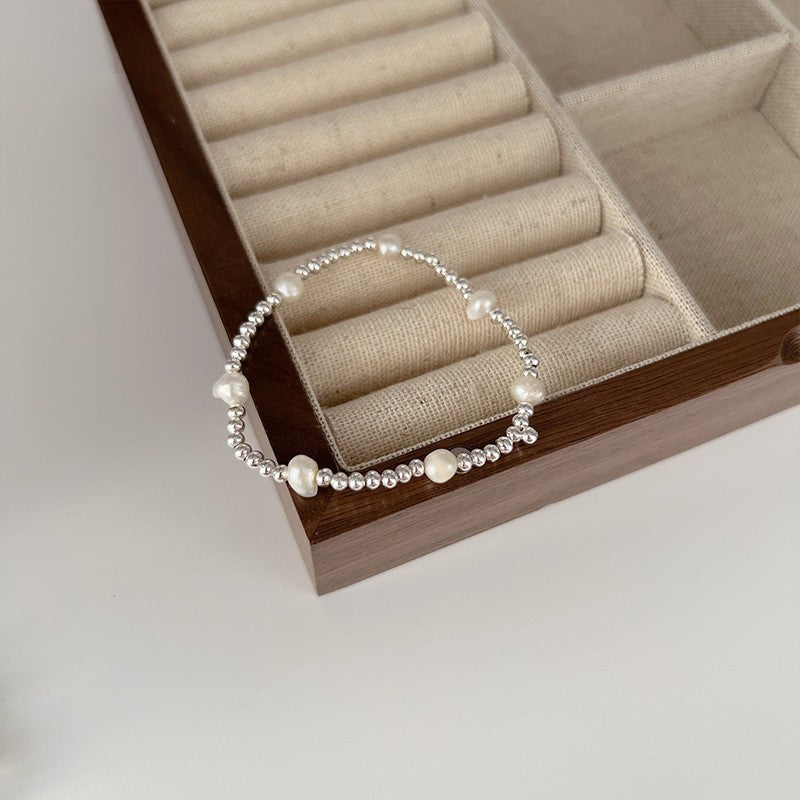 Twin Pearl Light Luxury Minority Exquisite Elastic Bracelets