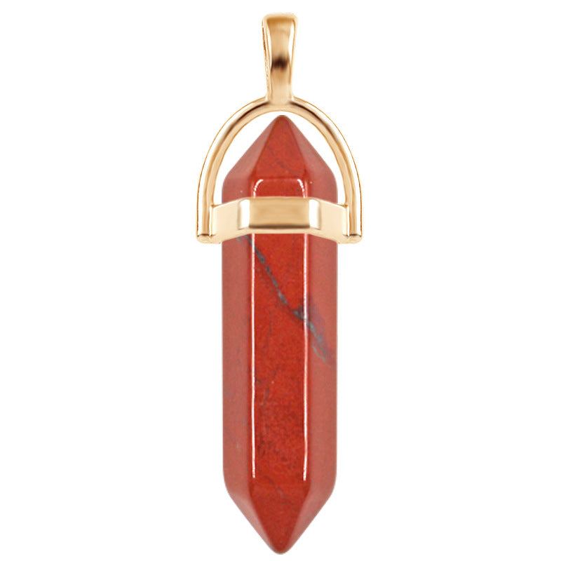 Crystal Hexagon Prism Hexagonal Column Natural Necklaces