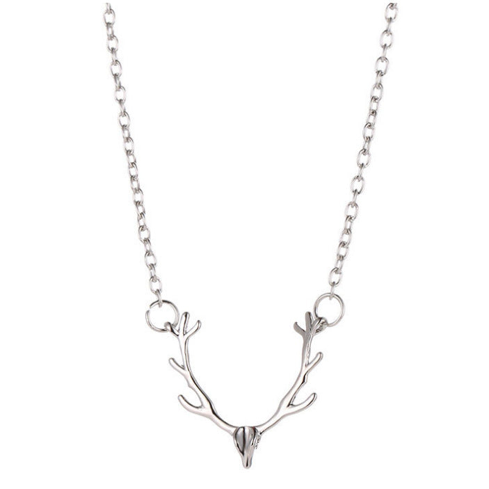 New Christmas Small Antlers Female Accessories Necklaces
