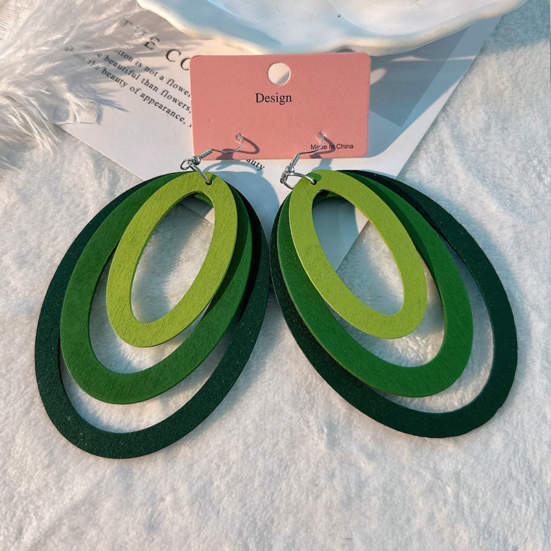 Fashion Design Candy Color Chain Female Dopamine Rings