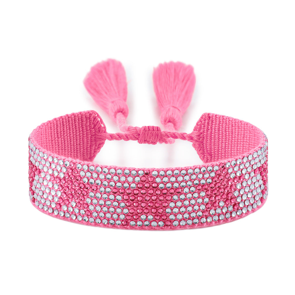 Star Woven Creative Full Diamond Handmade Bracelets