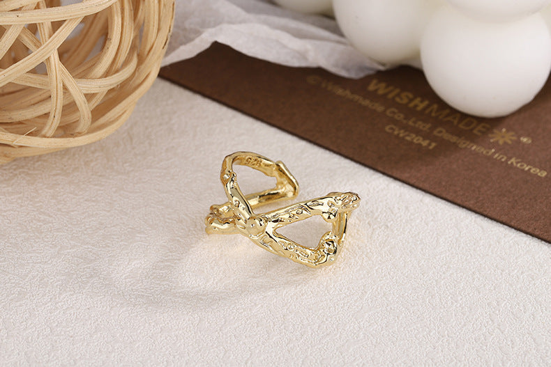 Thorns Cross Temperament Unique Design Irregular Rings