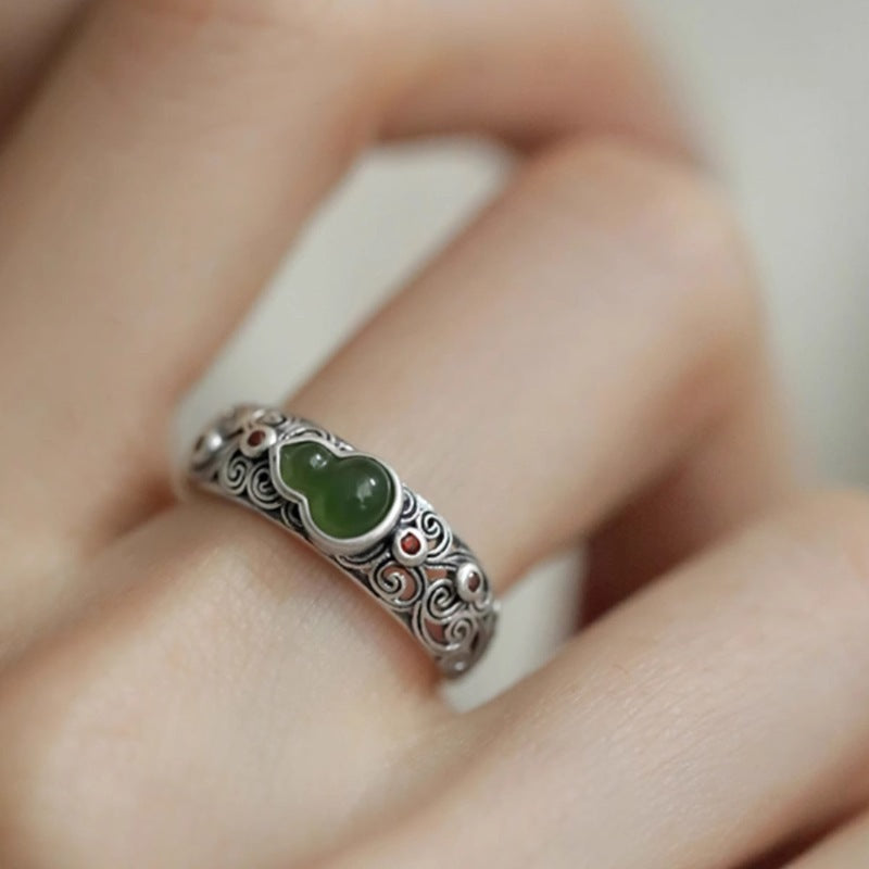 Chinese Style Gourd Female Niche Ethnic Rings