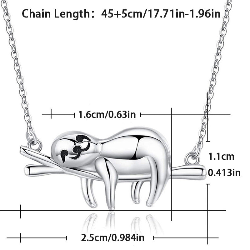 Women's & Children's Cute Cartoon Sloth In Stock Simple Necklaces