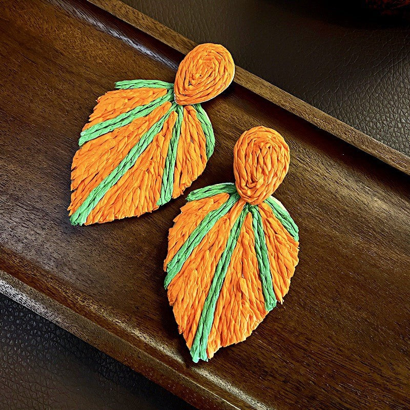 Rope Flower Summer Personalized Small Fresh Fashion Earrings