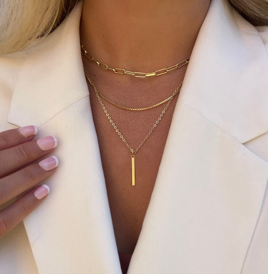 Women's Retro Affordable Luxury Niche Chain Set Simple Necklaces