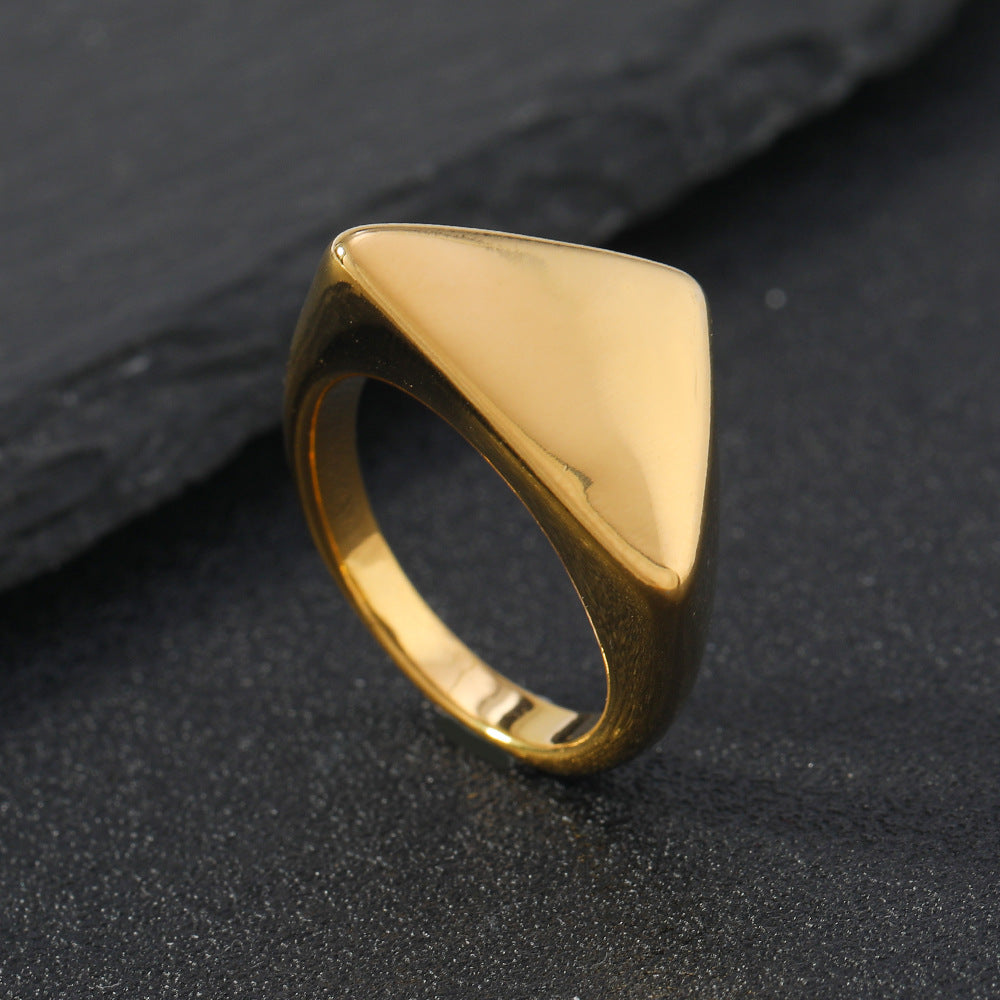 Women's & Men's Ornament Fashion Simple Geometric Glossy For Rings