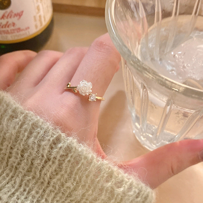 Romantic French Switchable Index Finger Interwoven Star Rings