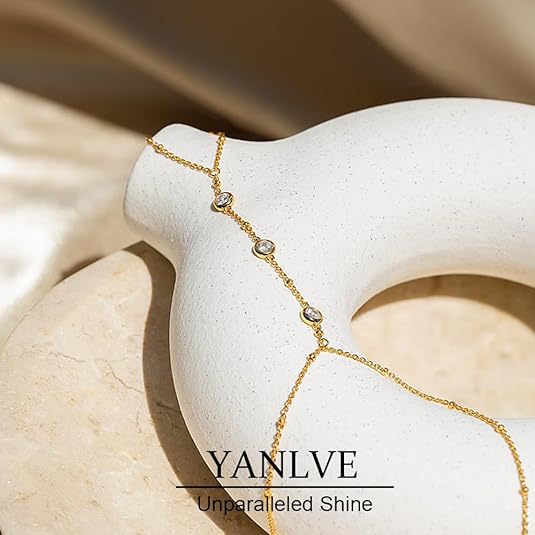 Women's Fashion Style Golden Finger Chain Bracelets