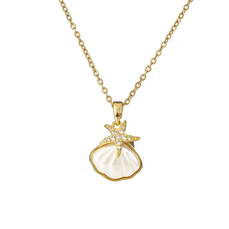 Titanium Steel Female Niche Temperament Entry Lux Necklaces