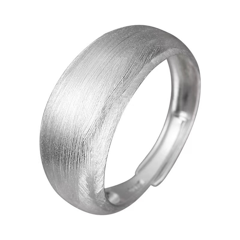 Sterling Sier Brushed Combination Stacked Mixed Rings