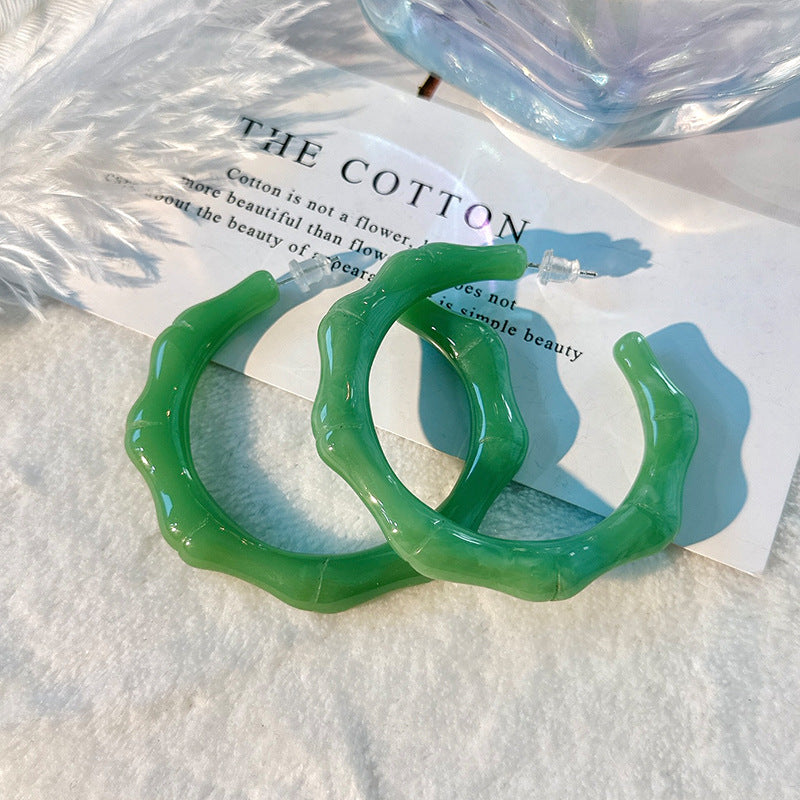 Fashion Design Candy Color Chain Female Dopamine Rings