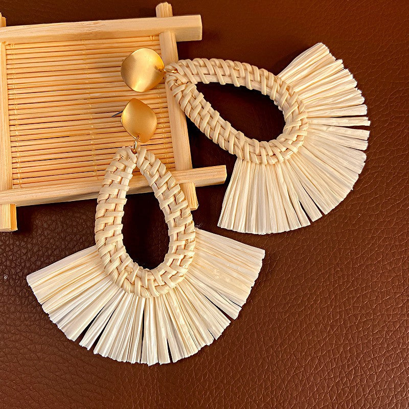 Rope Flower Summer Personalized Small Fresh Fashion Earrings