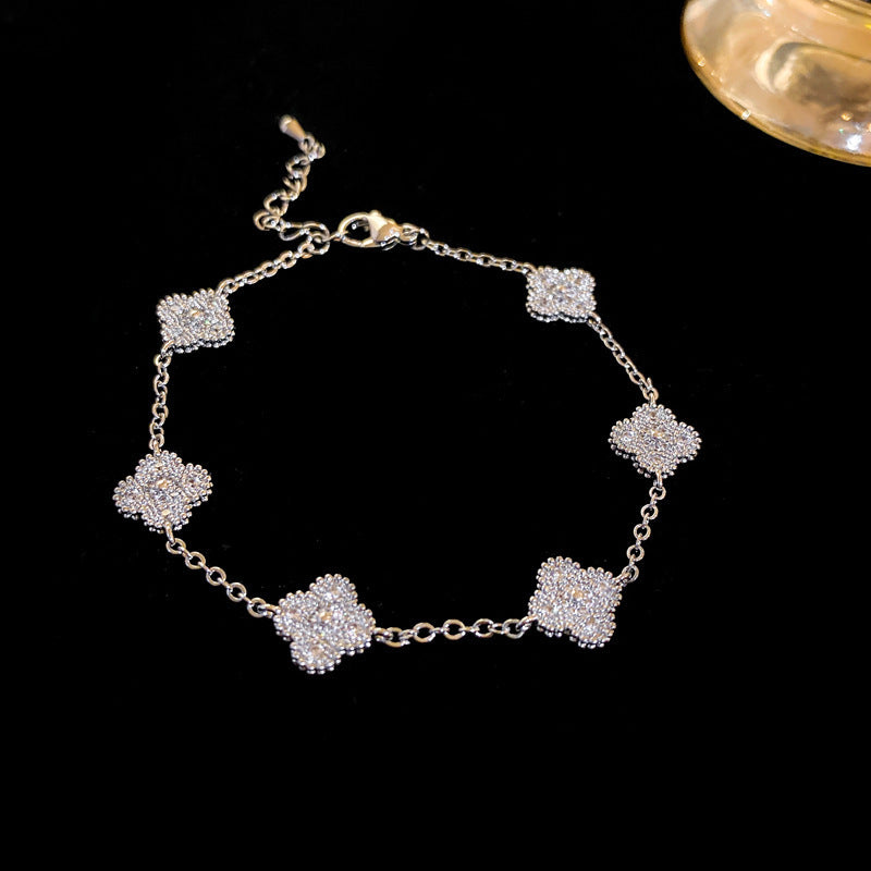 Women's High Version Lucky Four-leaf Grass Light Luxury Bracelets