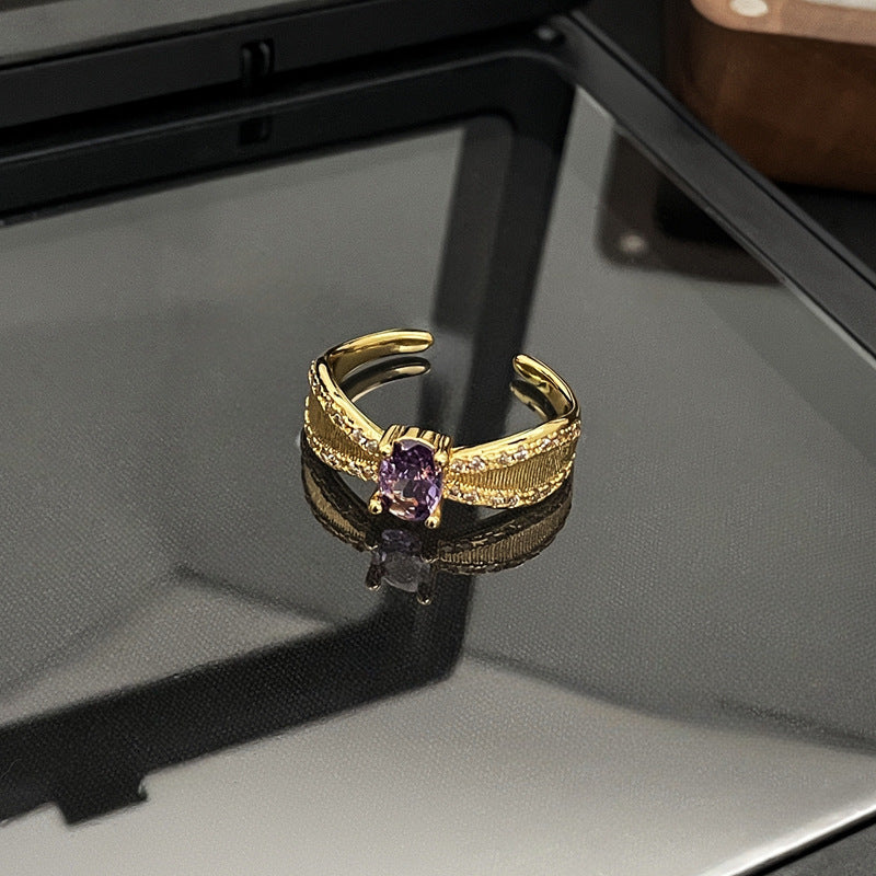 Women's Sweet Cool French Entry Lux Open Rings