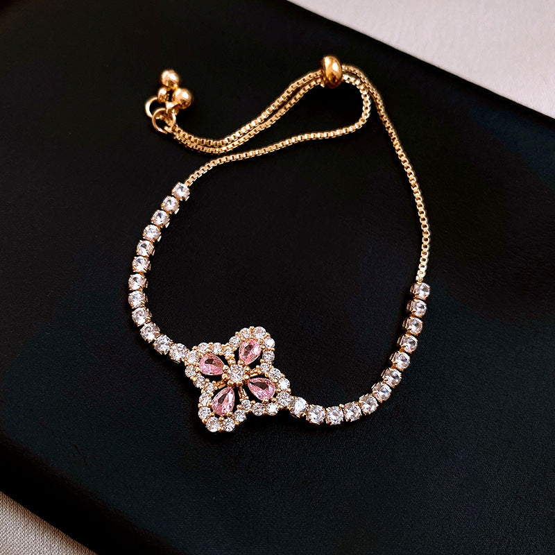 Women's High Version Lucky Four-leaf Grass Light Luxury Bracelets