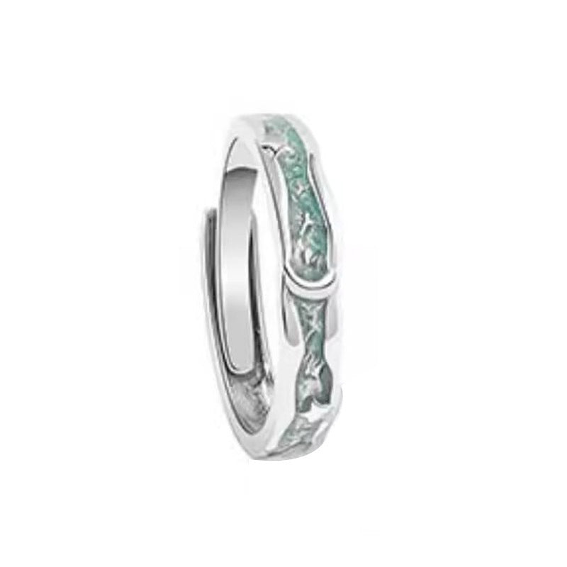 Women's & Men's Moon Couple One Pair Special Interest Light Luxury Rings