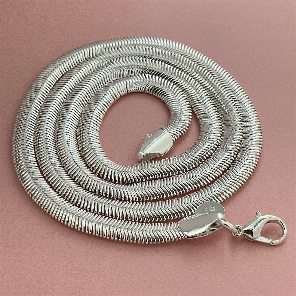 Popular Electroplated Sier Soft Snake Bone Pendants