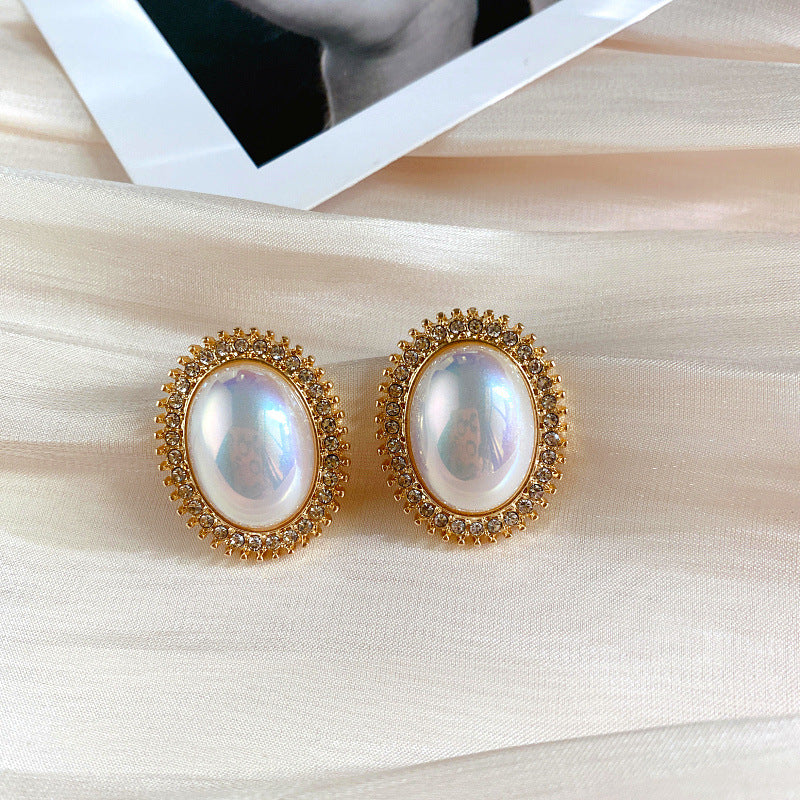 Lux Exquisite Simple Graceful Full Diamond Earrings