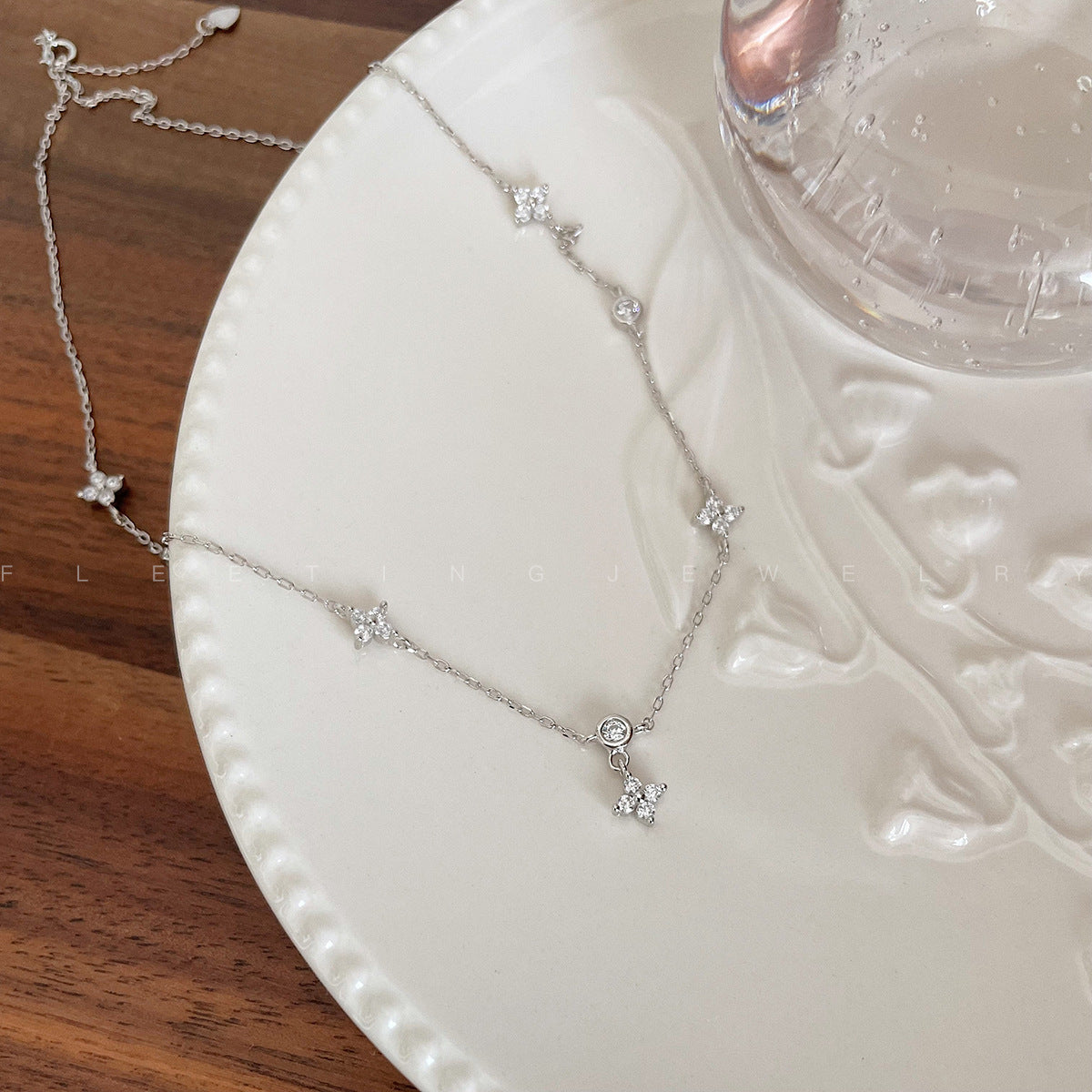 Female Summer Twin Advanced Light Luxury Cold Wind Necklaces
