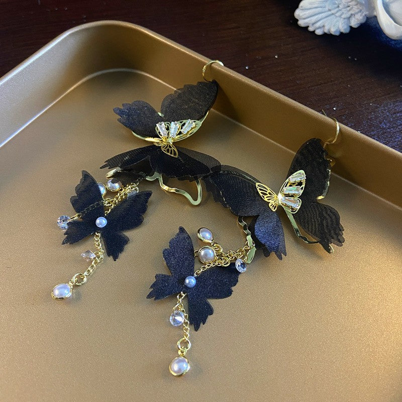 Fashion Zirconia Micro Inlaid Zircon Long Earrings