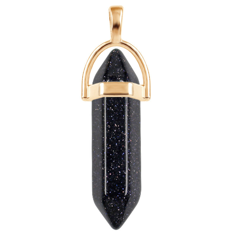 Crystal Hexagon Prism Hexagonal Column Natural Necklaces
