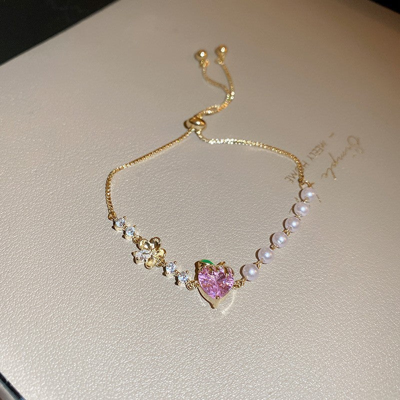 Women's Colorful Zircon Minority Simple Design Fashion Bracelets