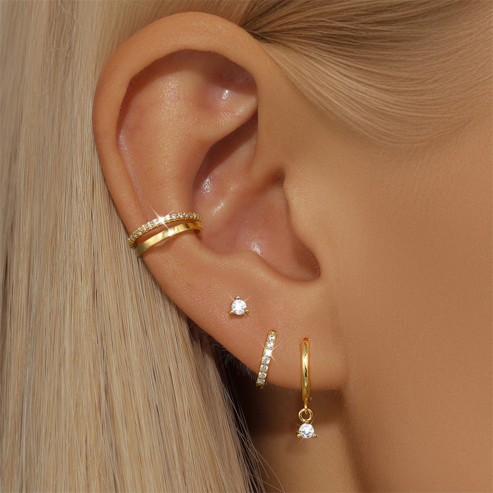 Women's Pcs Set Micro Affordable Luxury Fashion Earrings