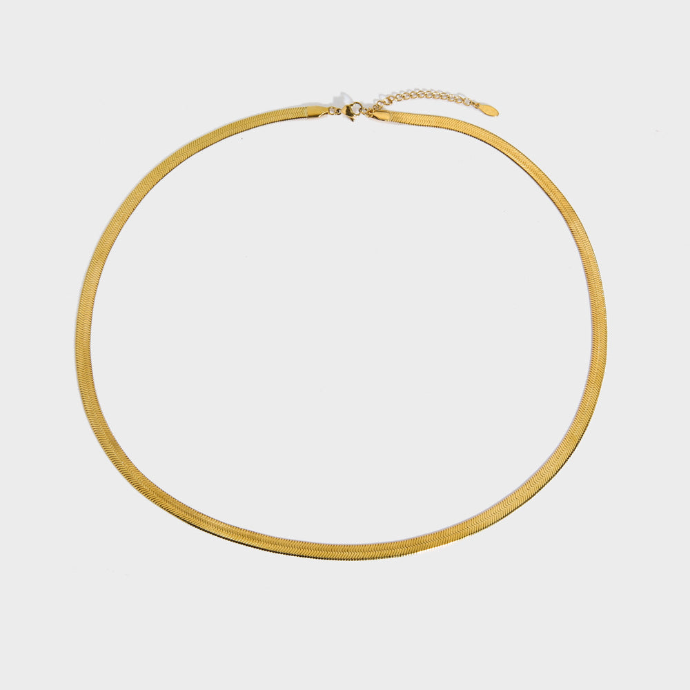 Flowers Chain Lady Temperament High-grade Flat Necklaces