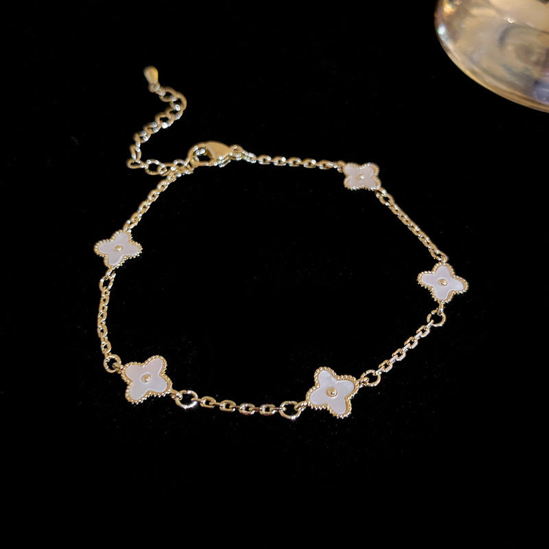 Women's High Version Lucky Four-leaf Grass Light Luxury Bracelets