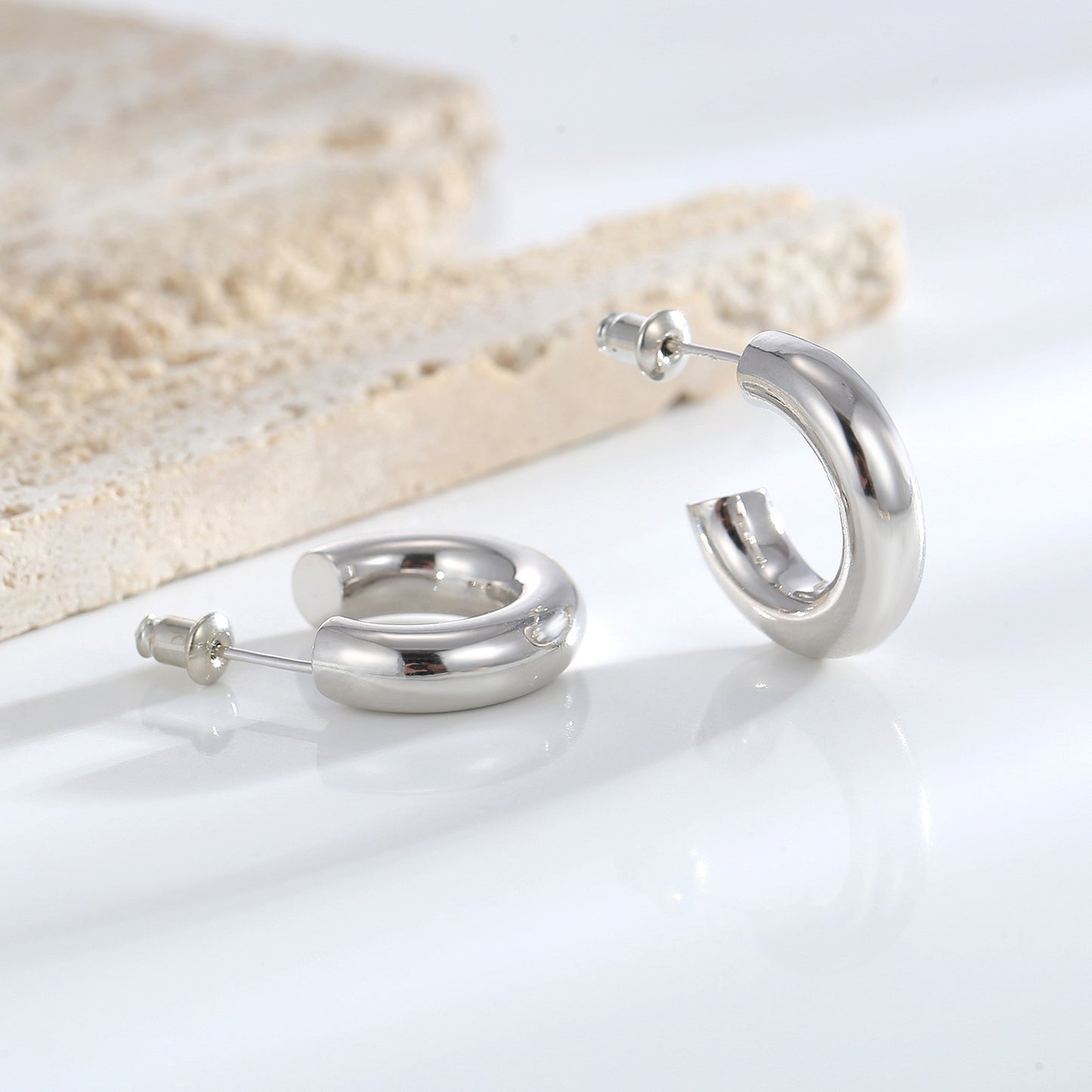 Women's Female High-grade Geometric Type Accessories Frosty Earrings