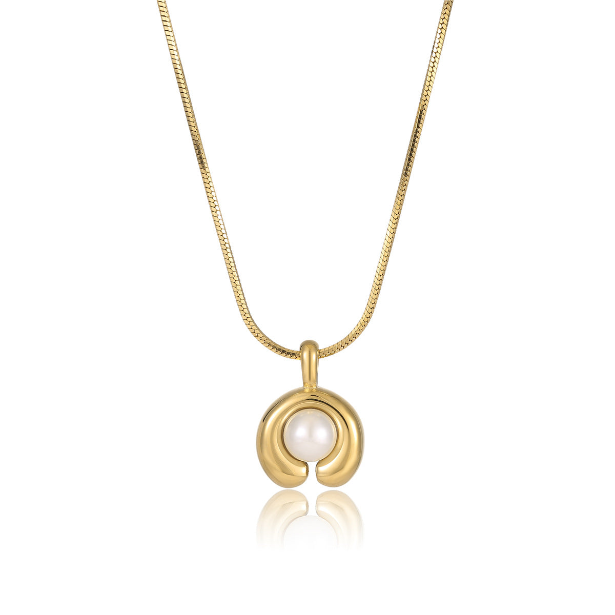 Women's Pearl Stainless Steel Fashion Clavicle Chain Necklaces