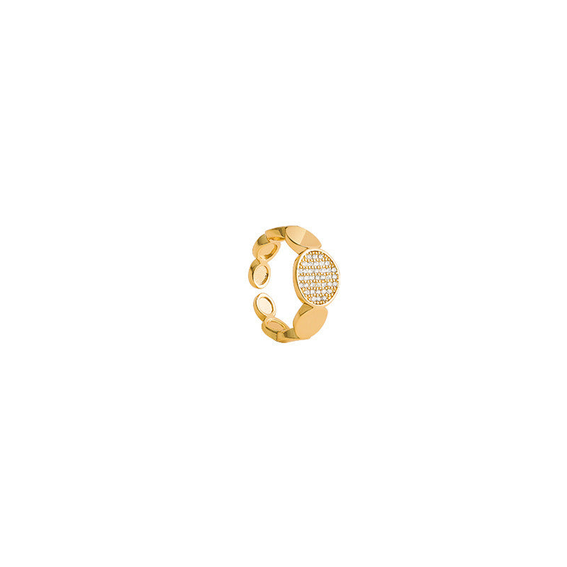 Minority Design Double Layer Zircon Opening Rings