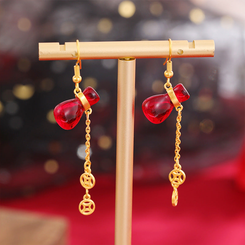 Bow Simulation Brass Decoration Vietnam Alluvial Gold Pendants