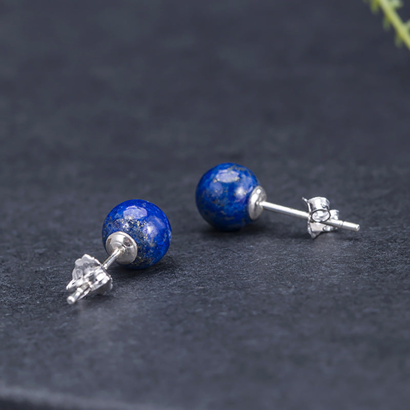 Plain Sier Korean Style Fresh With Lapis Affordable Luxury Rings