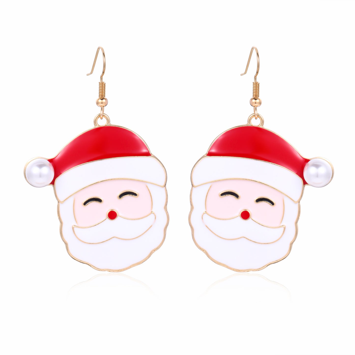 Christmas Female Creative Fashion Dripping Oil Tree Earrings