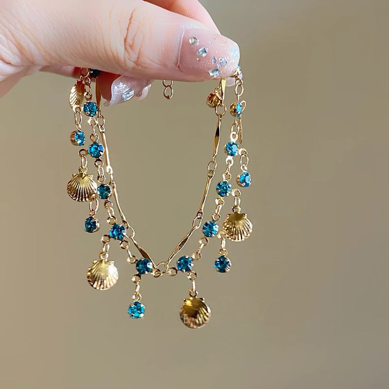 Daughter Of The Sea Blue Zircon Necklaces