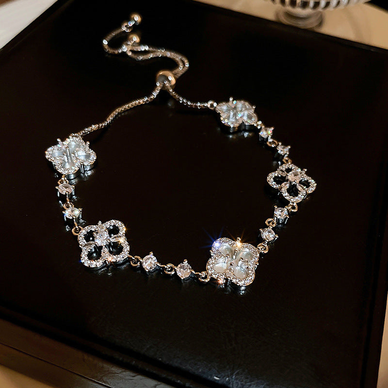 Women's Colorful Zircon Minority Simple Design Fashion Bracelets