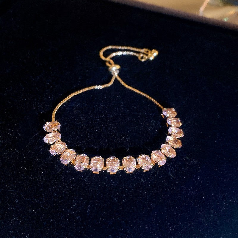 Women's Colorful Zircon Minority Simple Design Fashion Bracelets