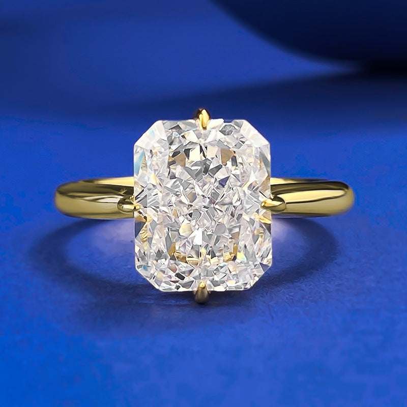 Plated Imported High Carbon Rhinestone White Rings