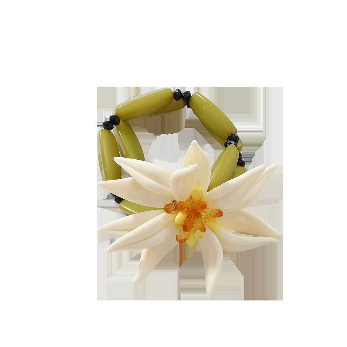 Women's Set Beautiful Flowers Resin For Necklaces