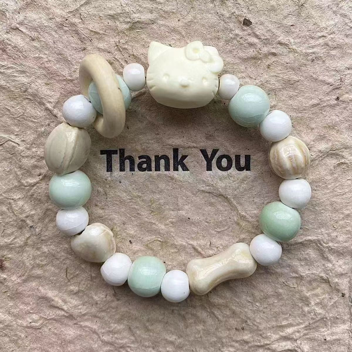 Elegant Valentine's Day Hello Kitty Ceramic Bracelets