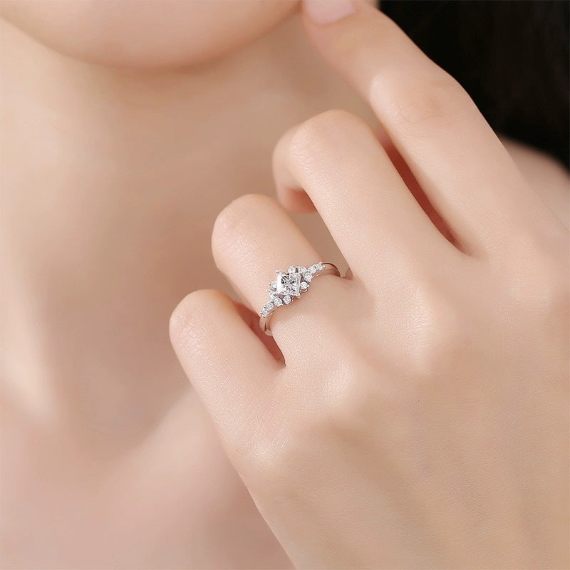 Women's Princess Artificial Diamond Karat Jewelry Rings