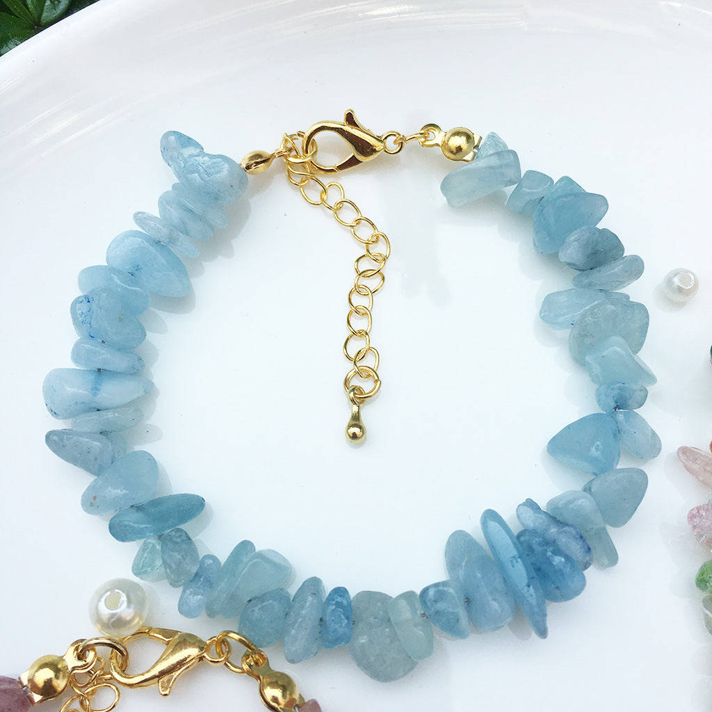 Women's Multiple Colors Fashion Sweet Irregular Gravel Strawberry Bracelets