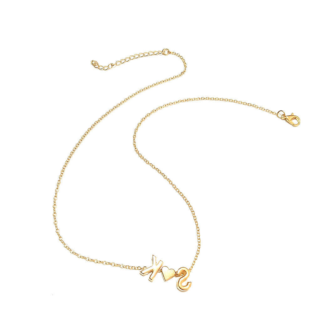 Fashion Love English Letter Simplicity Creative Necklaces