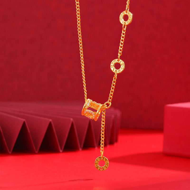 Bow Simulation Brass Decoration Vietnam Alluvial Gold Pendants