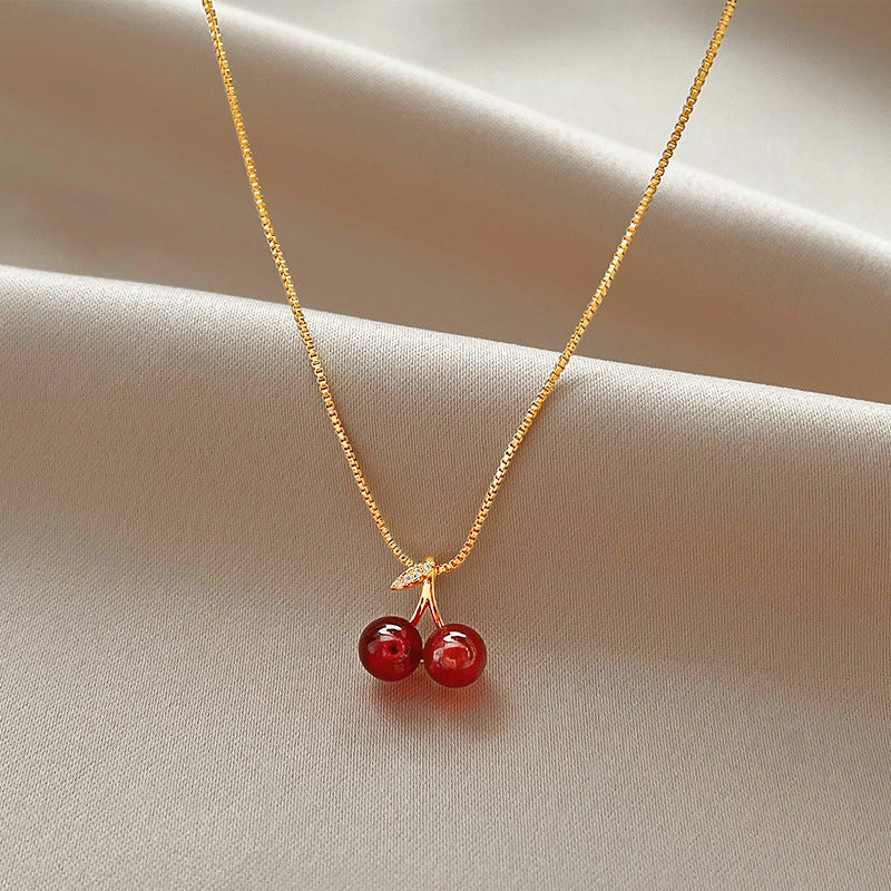 Cherry Simple Compact Temperament Wild Wind Earrings